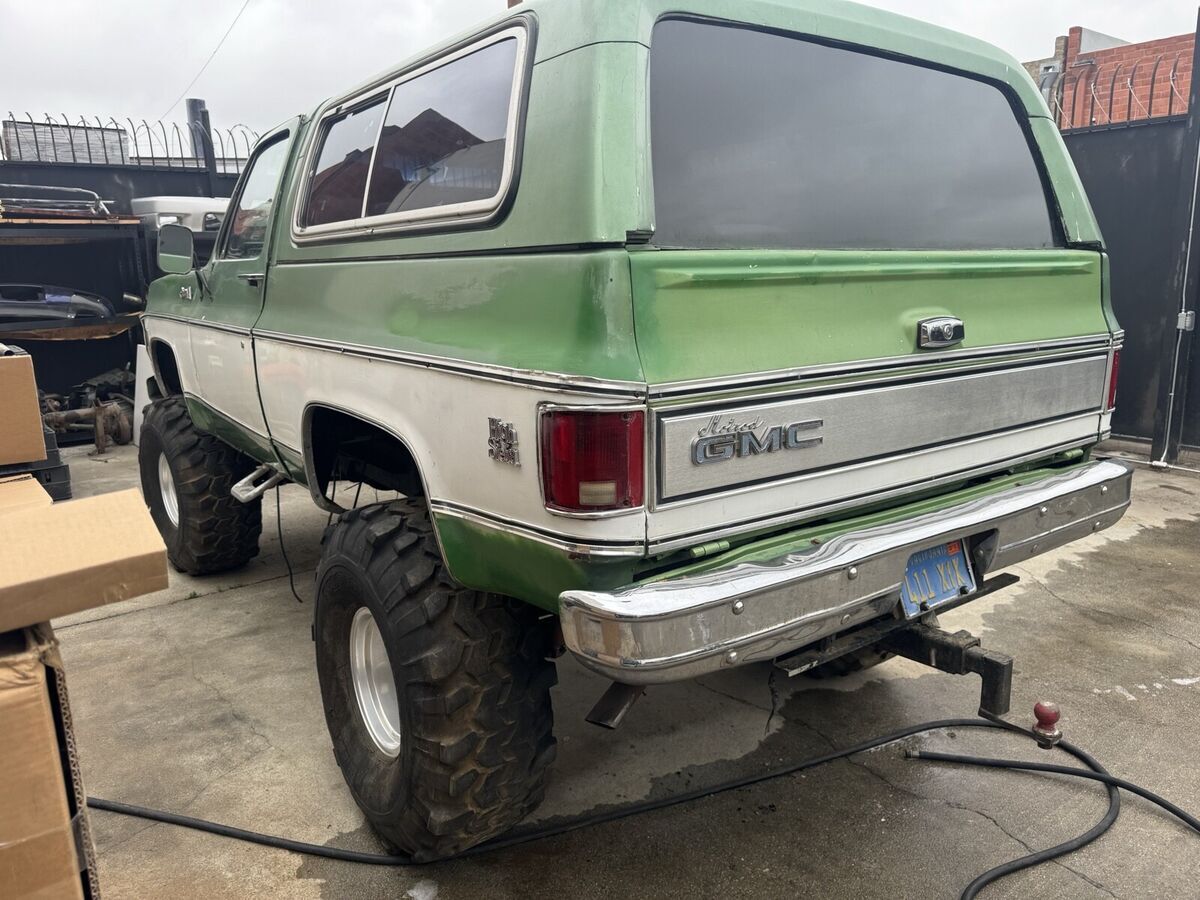 1976 gmc jimmy convertible green jimmy high sierra