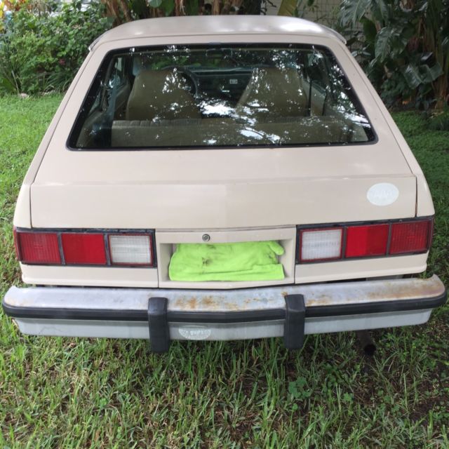 1981 chevy chevrolet beige 2 dr hatchback chevette scooter