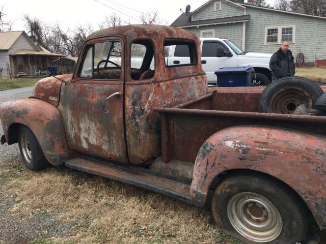 1951 chevy truck 5 window ratrod patina