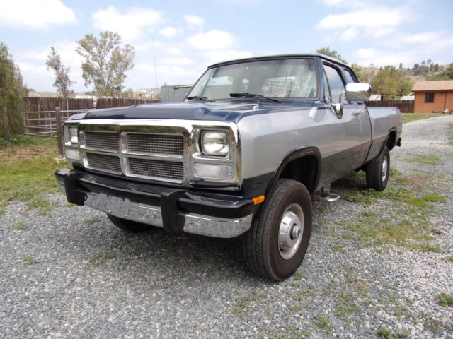 1993 dodge ram w250 extended cab 5.9l cummins turbo diesel - 4x4, automatic