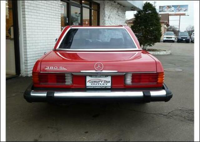 1981 mercedes-benz 380-class 380 sl 2dr convertible red luxury car outlet 630-40