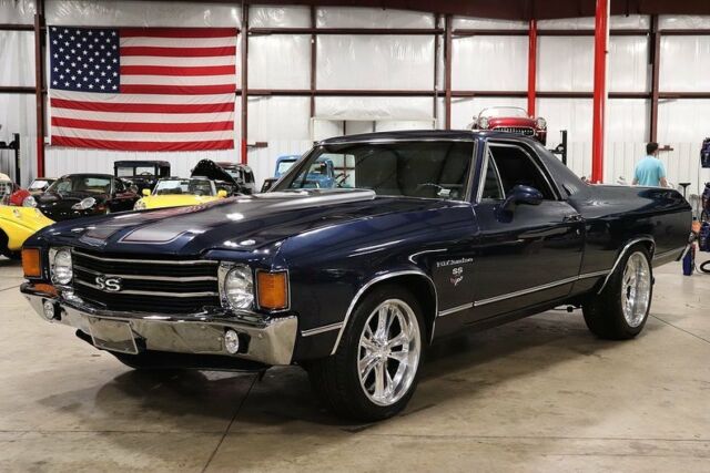 1972 chevrolet el camino 2212 miles blue coupe 6.2 liter v8 automatic