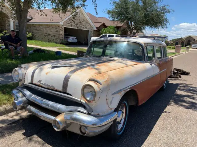 1956 pontiac chieftain wagon red rwd automatic 860