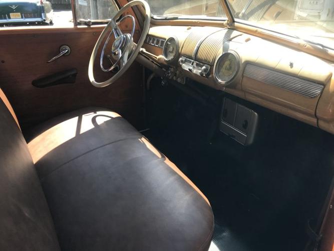 restored 1948 ford super deluxe "woodie" station wagon in woodcliff lake, new jersey