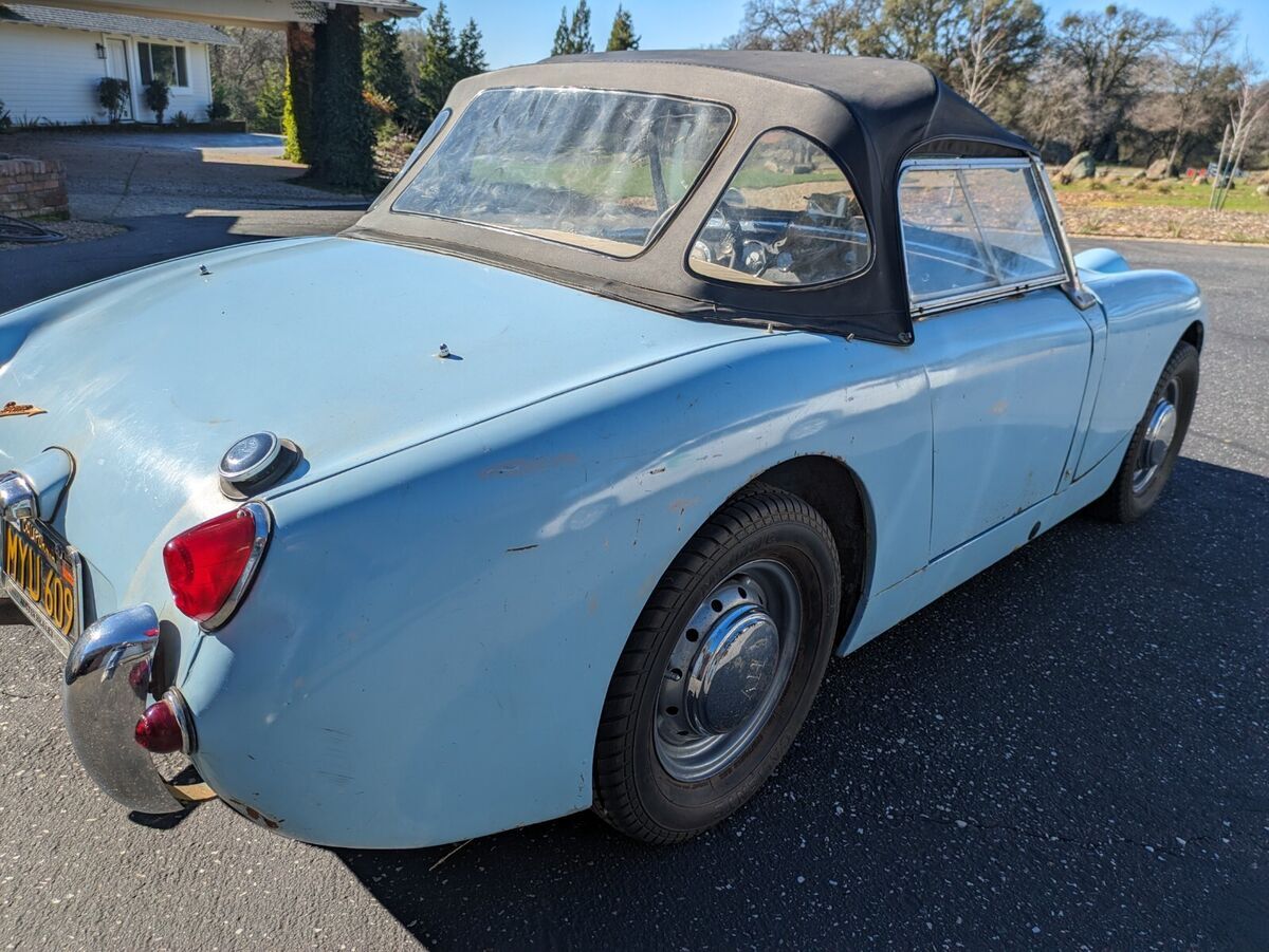 "bugeye" - ca. car - 2 own, 1 for 40+ yrs - fact iris blue -documented barn find