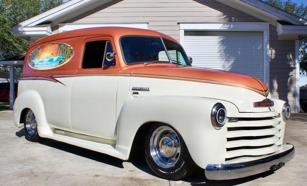 1951 chevrolet 3100 panel truck resto-mod 5.7l 350 v8 automatic 700r4