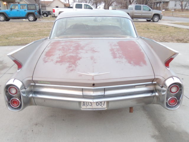 pink 1960 cadillac sedan deville 4 door hardtop project clear title rat caddy nr