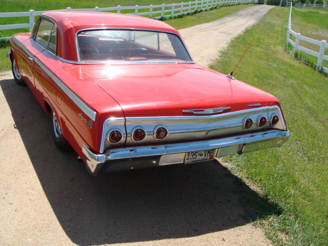 1962 chevrolet chevy impala ss beautiful red hardtop 327 cu in estate ready
