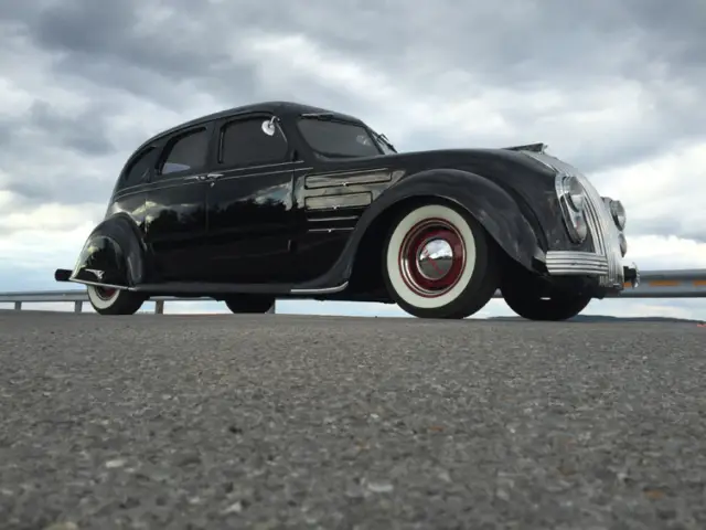 1934 chrysler airflow luxury sedan - perfect street rod or wedding venue car!