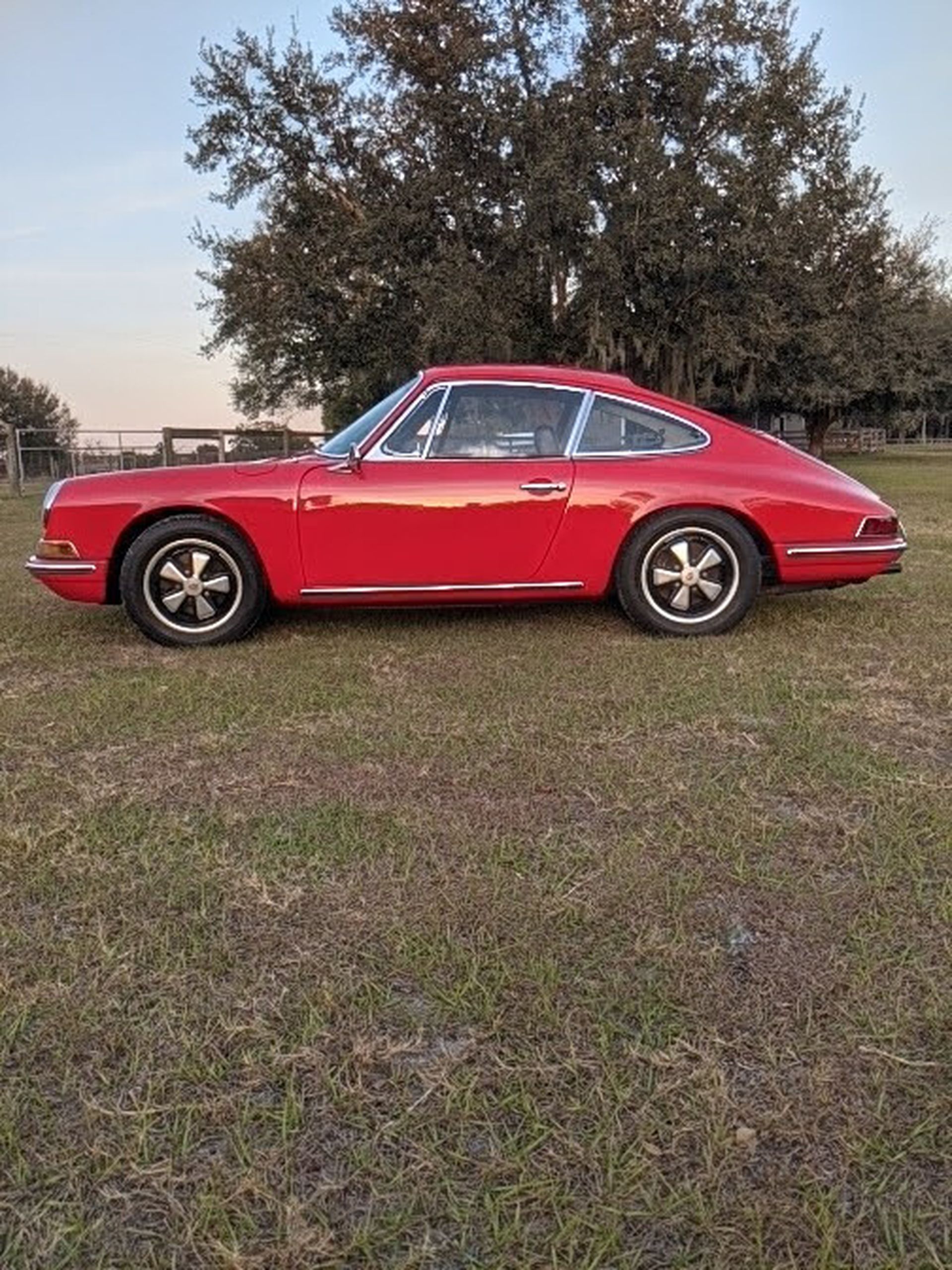 1967 porsche 911 coupe with an older restoration