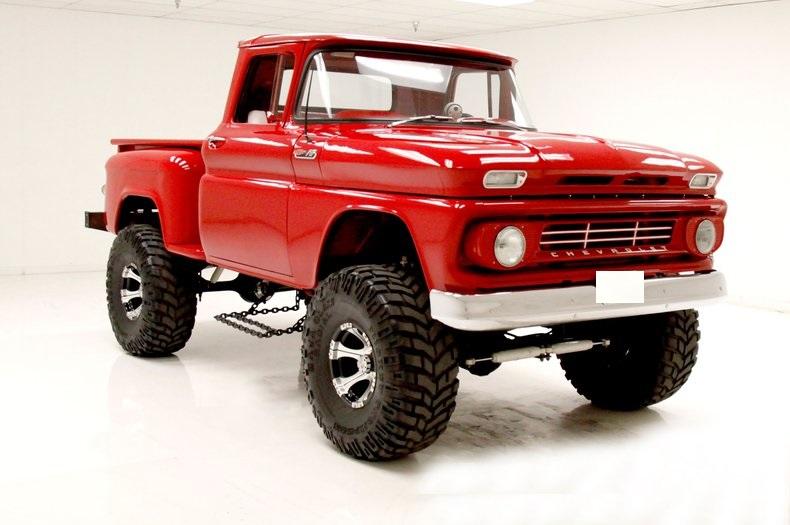 1962 chevrolet pickup truck beautifully painted steel big lift kit