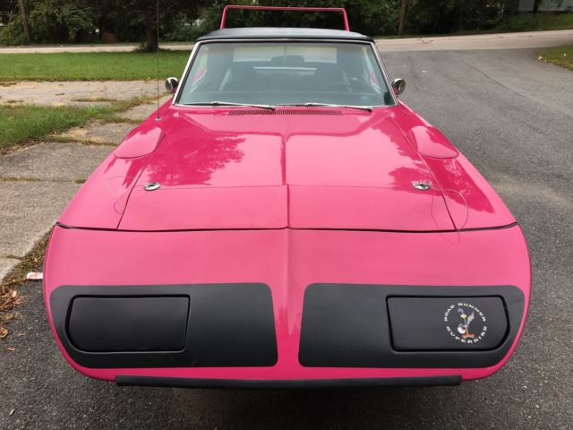 1970 plymouth superbird road runner convertible, 440 six pac, panther pink, nice