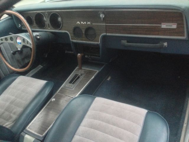 blue 1970 amx 360 auto new trans runs great california car. grad / dad present !