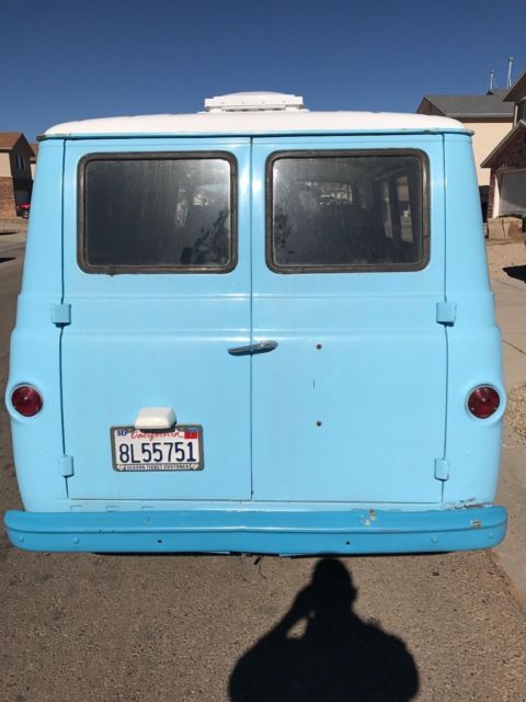 1966 ford econoline van blue manual pick up only