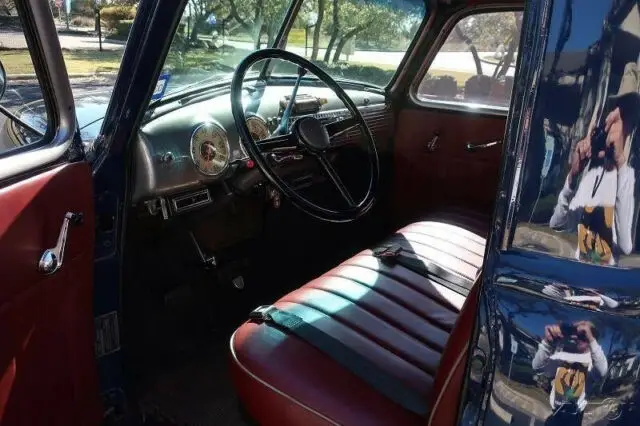 1950 gmc 100 pickup truck original 228ci 3-spd manual all leather interior
