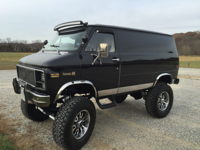 1980 chevy 4x4 pathfinder shorty van custom hot rat rod harley hippie