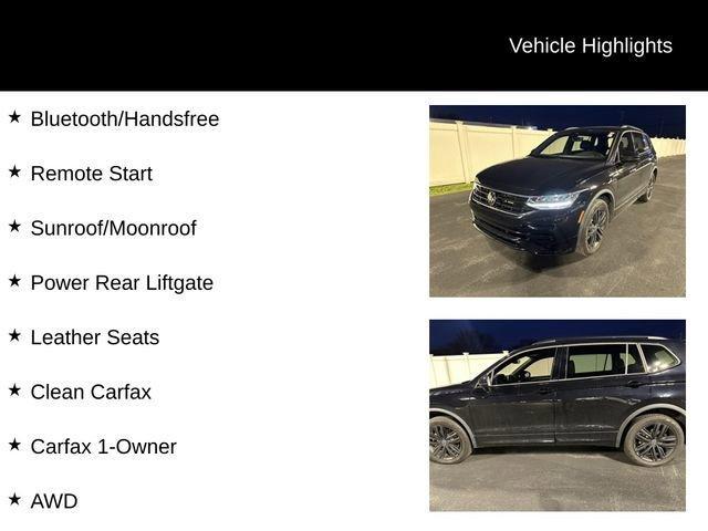 2022 volkswagen tiguan 2.0t se r-line black