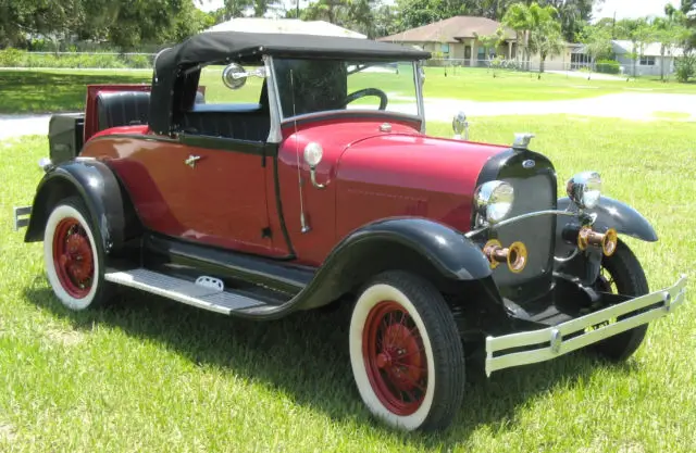 ford/shay 1929 model a convertible reproduction built in 1980