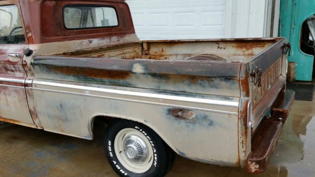 1965 chevy swb v8,3-sp shop truck, patina-patina, rat rod, solid!!!!