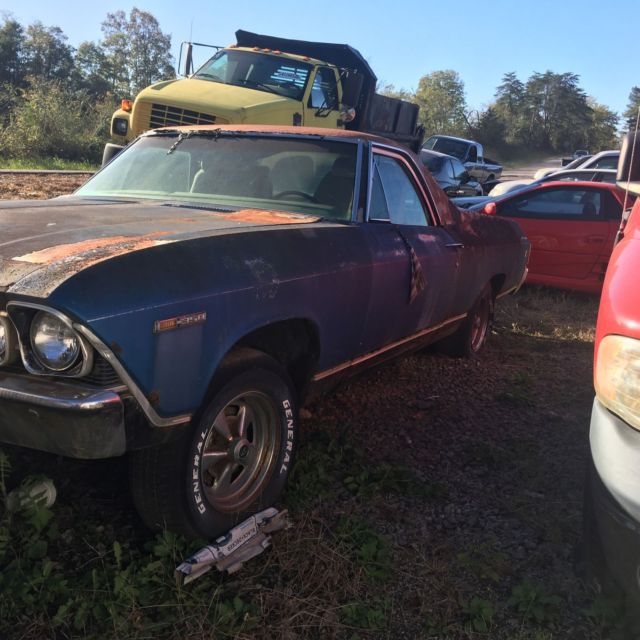 1969 chevy elcamino classic hot rod great project vehicle - restorable straight