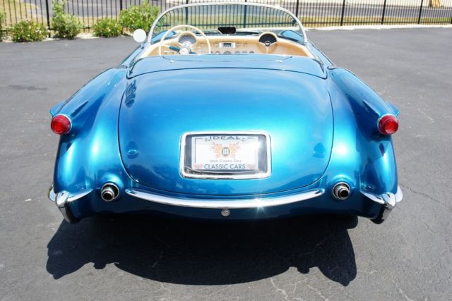 1954 chevrolet corvette 0 miles blue convertible 327c.i. 4-speed manual