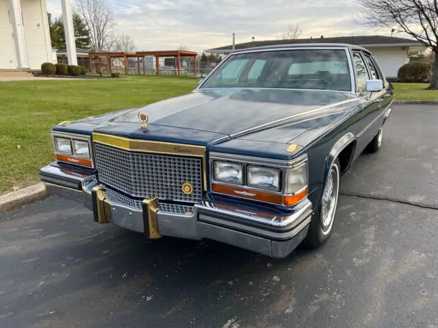 1988 cadillac brougham sedan blue rwd automatic brougham