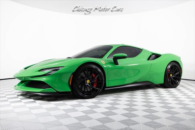 2023 ferrari sf90 stradale rare signal green! carbon fiber interior package! loaded!