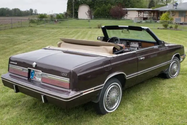 chrysler lebaron convertible w/ new soft top 1982