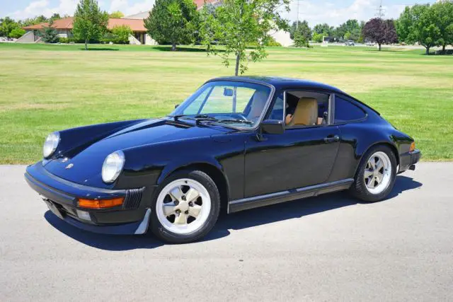 1985 porsche 911 121,200 miles black flat 6 cylinder engine 3.2l/193 manual