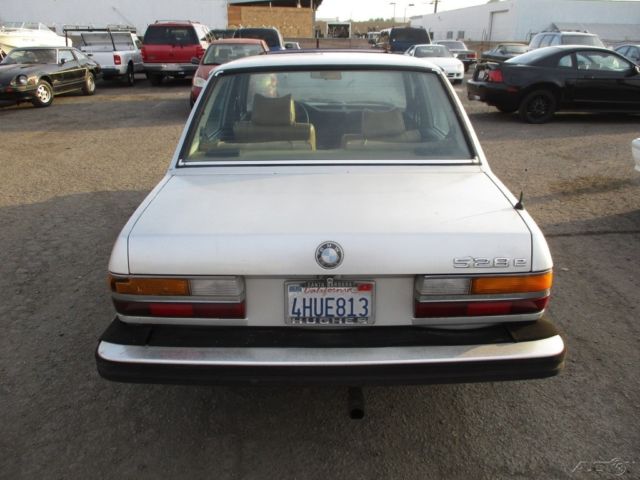 1982 bmw 528e 4-door sedan used 2.7l i6 12v manual no reserve