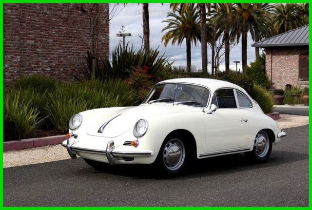 1965 porsche 356sc electric-sunroof coupe 1 owner #match garaged solid metal