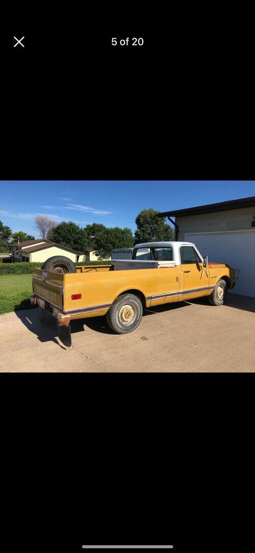 1971 c10 chevy custom selling a 1971 chevy c10 custom 2wd runs drives has chevy 35