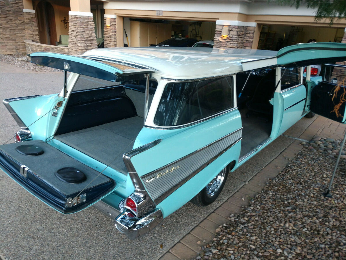 1957 chevy bel-air limo