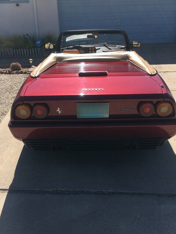 1986 ferrari mondial 5 speed manual 37,000 miles leather interior tonneau cover