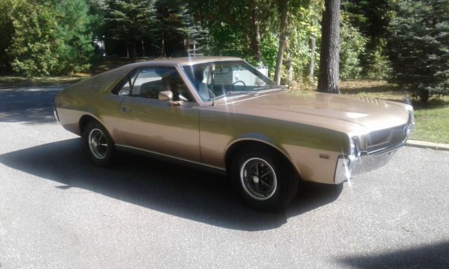 1968 amc amx 390 ci auto with factory a/c and p. steering and p. disc brakes