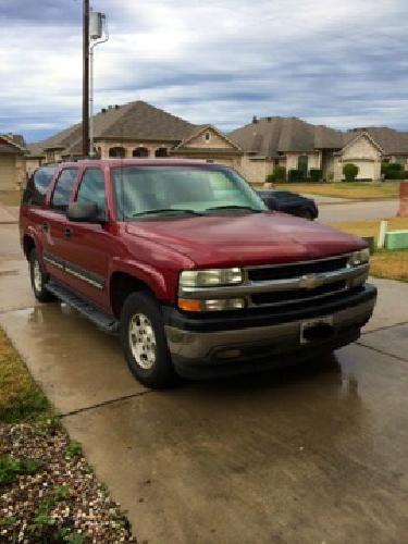obo chevrolet : red 2005 suburban 1n71k miles in houston, tx