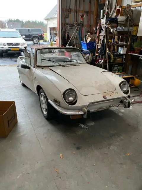 1972 fiat 850 convertible white rwd manual