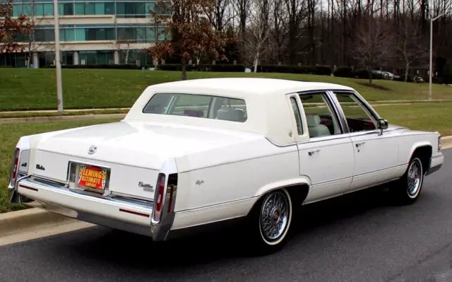 1990 triple white brougham used 5.7l v8 16v automatic rwd
