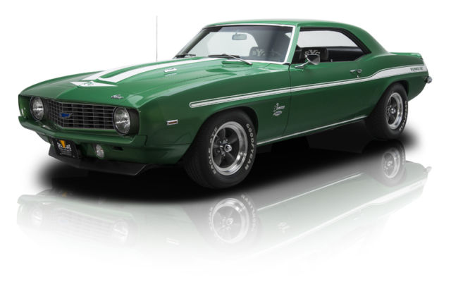 rotisserie built camaro yenko tribute "512" 427 v8 4 speed manual ps rally green