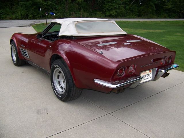 1972 corvette convertible project car