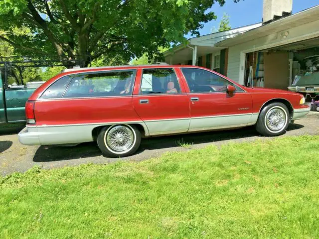 1992 chevy caprice wagon 5.7 liter low miles in firemist metallic no reserve!!!!