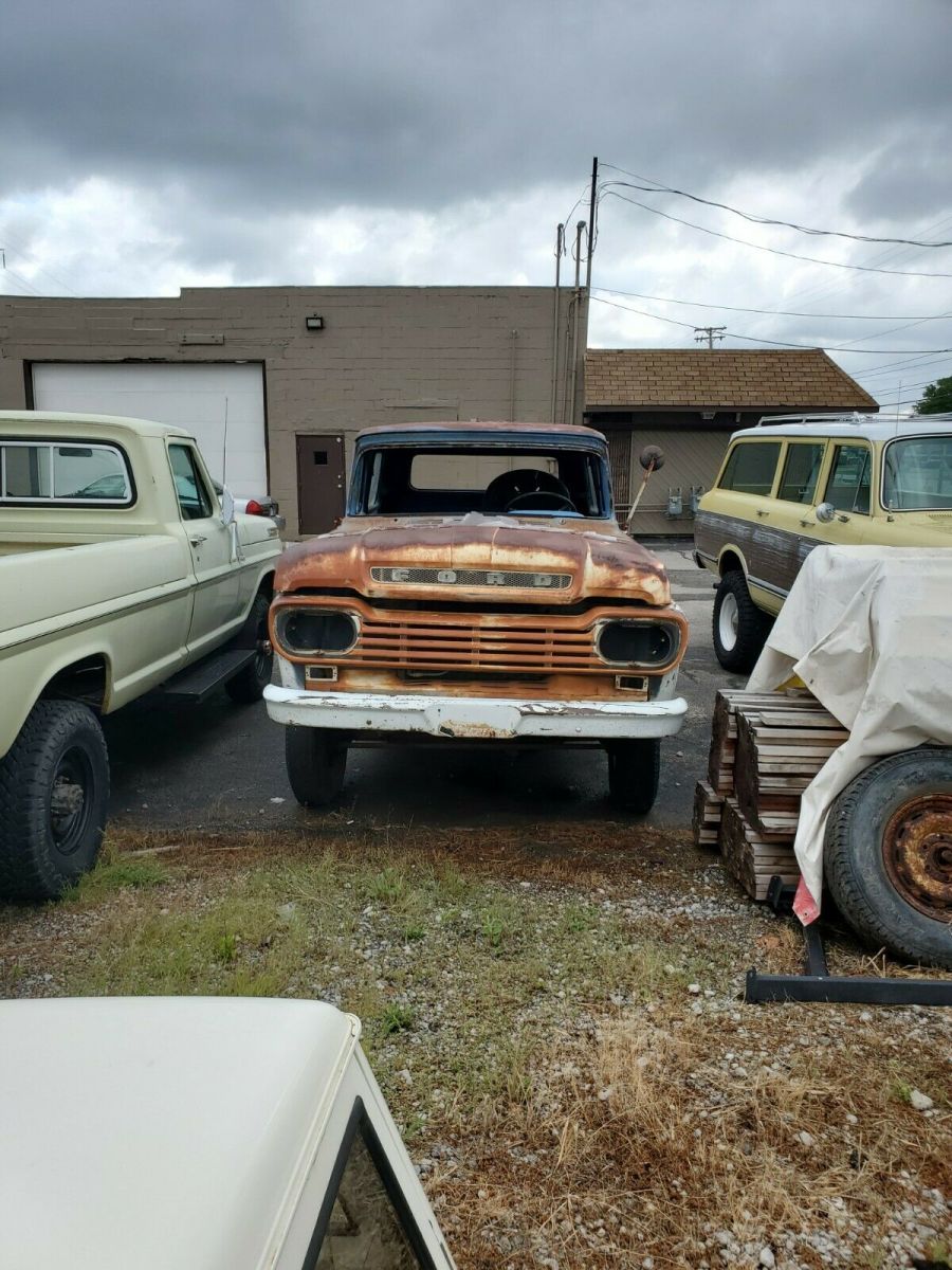 1959 ford f350 crewcab armbruster 4x4 with 292 and 4 speed only 300 made