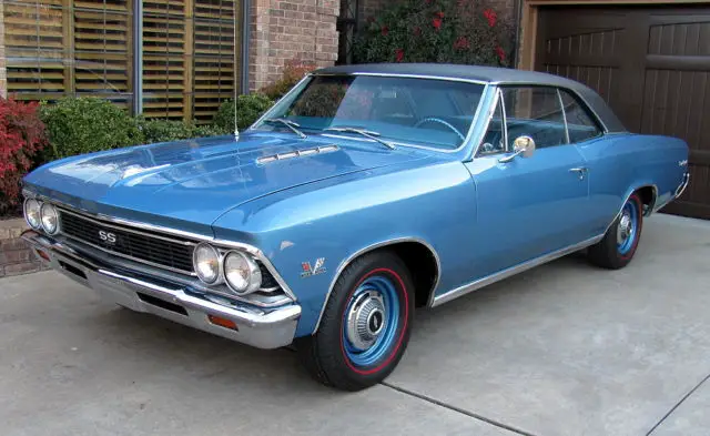 1966 chevelle ss #s matching 396 4-speed buckets console gauges kk tach redlines