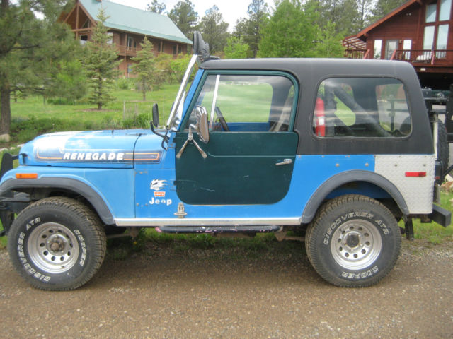 1976, cj7, blue, v-8 engine, good condition