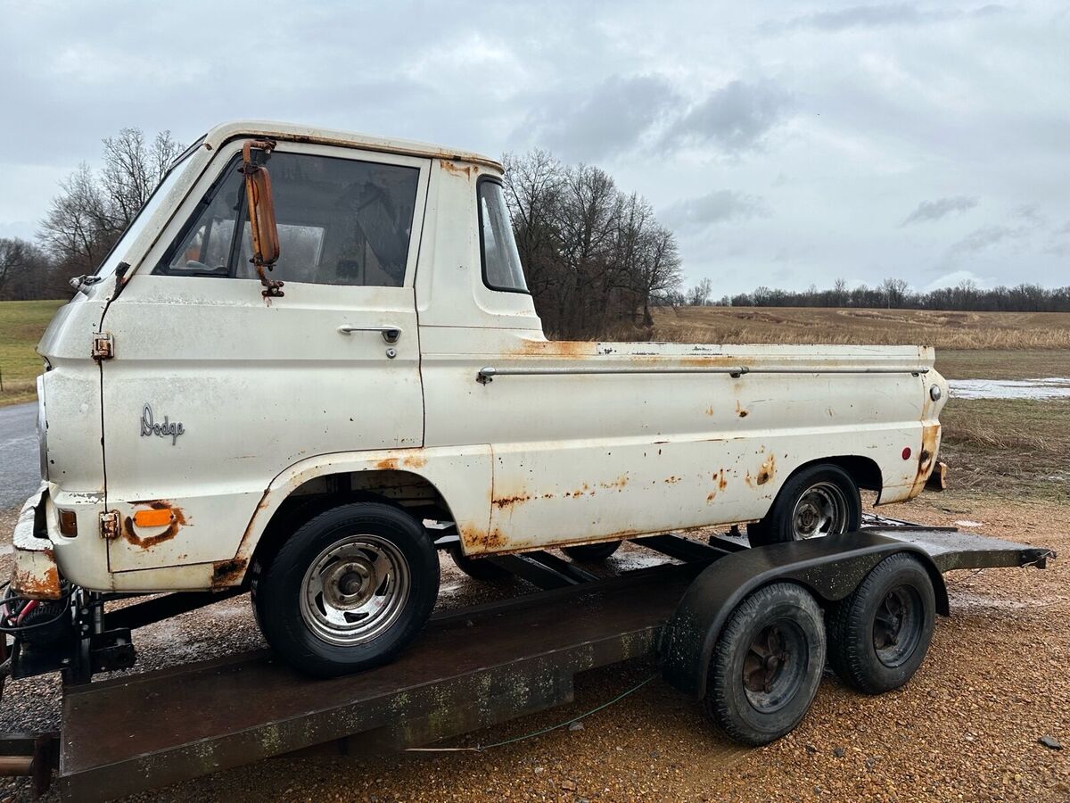 1969 dodge a100 pickup white rwd manual
