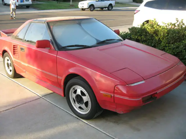1988 toyota mr2 supercharged t-tops, original rare automatic, new cd player