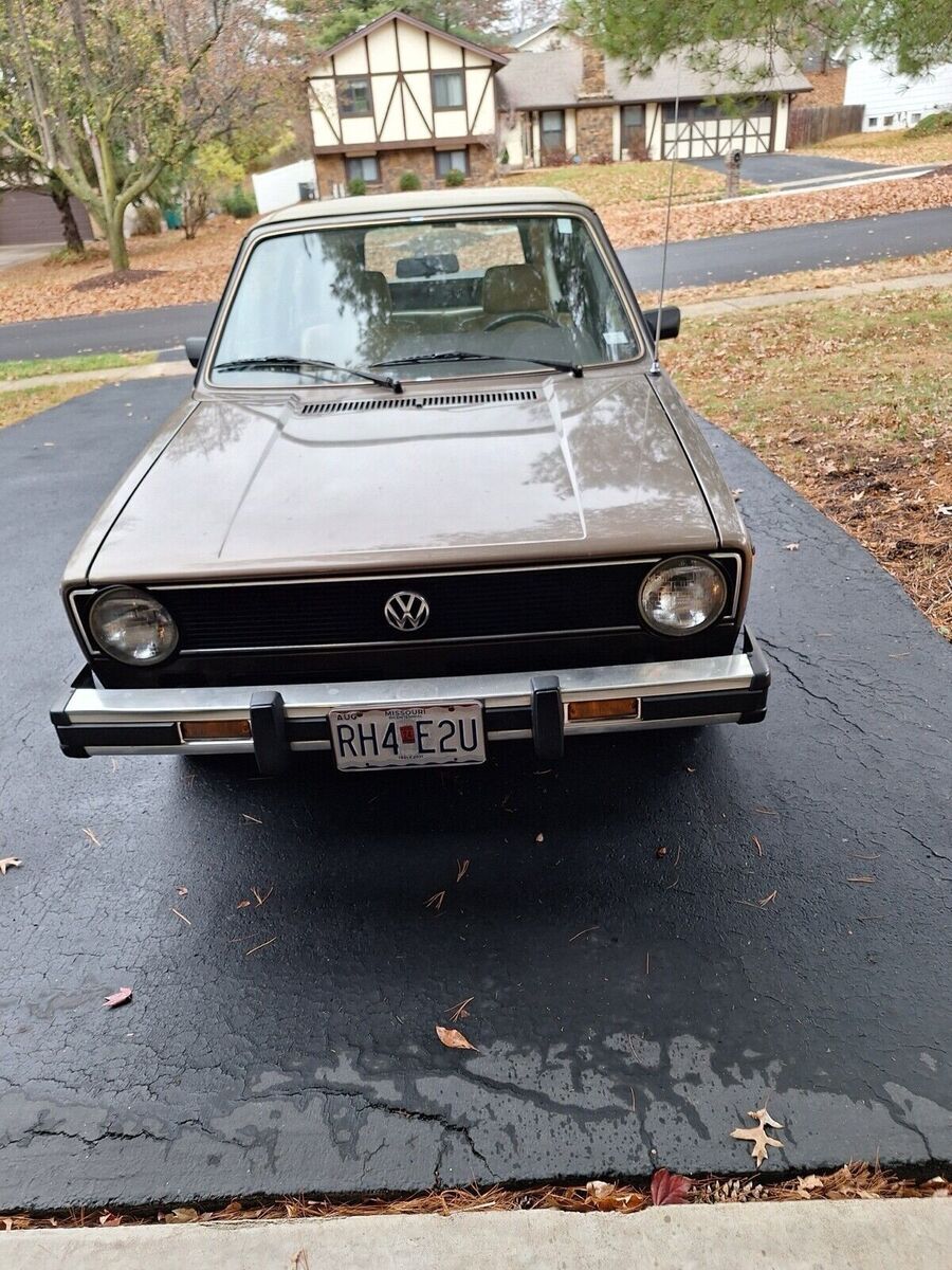 1984 volkswagen rabbit brown deluxe