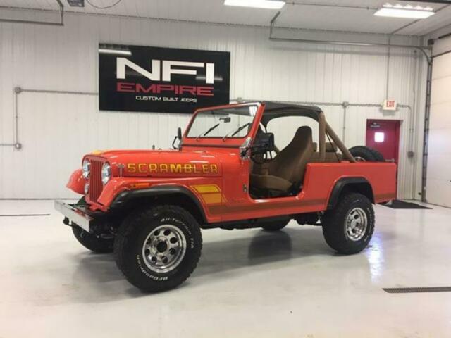 1982 jeep scrambler base 2dr 4wd suv 1067 miles orange suv 4.2l i6 manual 4-spee