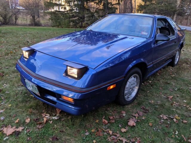 1988 dodge daytona hatchback blue fwd manual shelby z