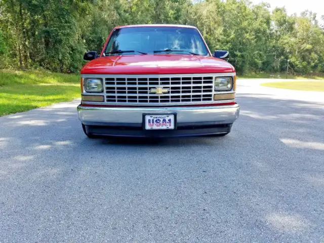 1989 " 454" red short bed chevy pickup truck